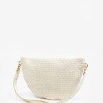 Le Grande Fanny Pack Cream Woven Checker