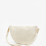 Le Grande Fanny Pack Cream Woven Checker