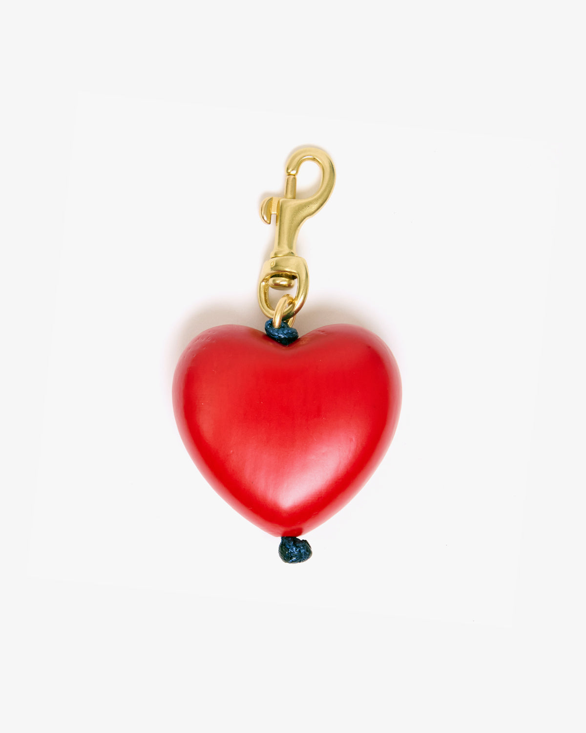 Grande Heart Fob Poppy