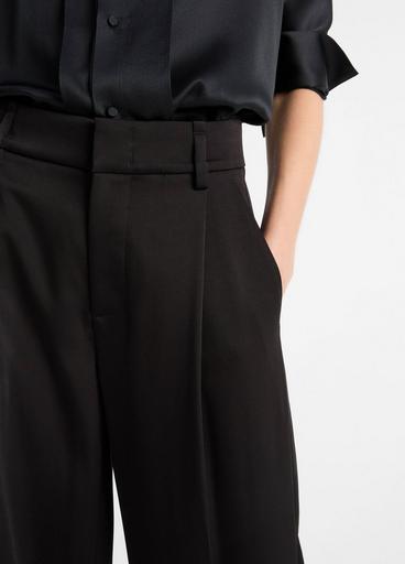 Satin Wide Leg Black
