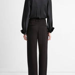 Satin Wide Leg Black