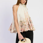 Charlotte Swing Top Ivory Blush Orchid
