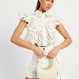 Chloe Cut Out Top White