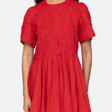 Imogen Solid Dress Red