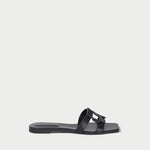 Monogram Flat Slide Black