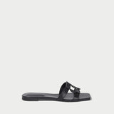 Monogram Flat Slide Black