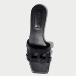 Monogram Flat Slide Black