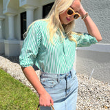 MILLE Sofia Top Kelly Stripe