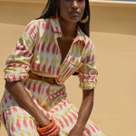 Ikat Shirt Dress Taffy Ikat
