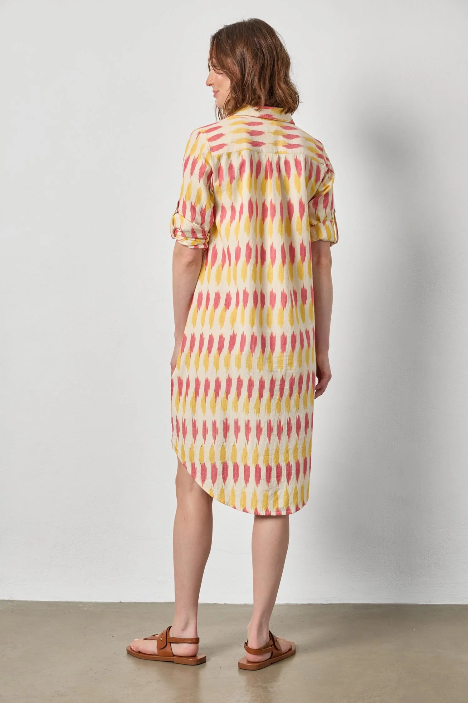 Ikat Shirt Dress Taffy Ikat