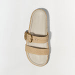 Aida Raffia Buckle Sandal Natural