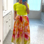 Lee Top Neon Yellow With Cream