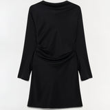 Harpor Long Sleeve Dress Black