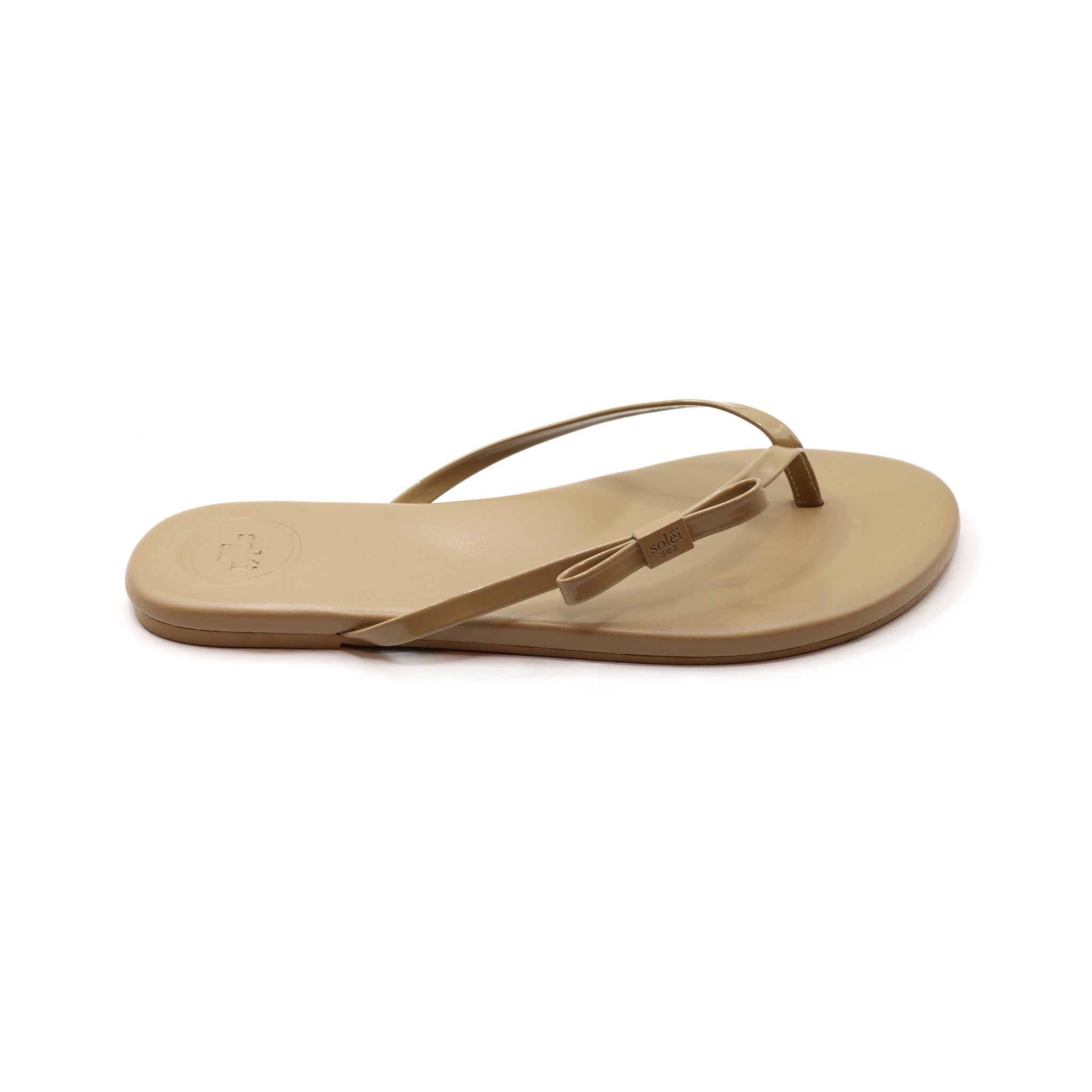 Nude Indie Bow Arched Flip Flop