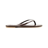 Indie Patent Chocolate Sandal Flop