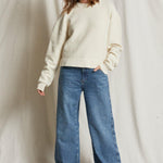 Mayer Reverse Fleece Long Sleeve Pullover Oatmeal