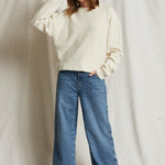 Mayer Reverse Fleece Long Sleeve Pullover Oatmeal