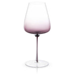 JoyJolt Black Swan Red Wine Glass Set