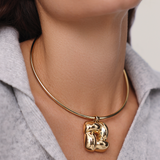 Woven Square Collar