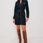 Jefferson Long Sleeve Dress Midnight Blue