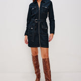 Jefferson Long Sleeve Dress Midnight Blue