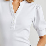 Jewel White Rib Top
