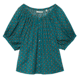 June Short Sleeve Top Alba Print