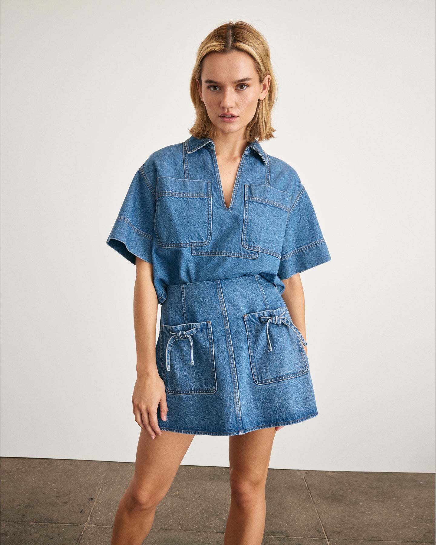 Cory Skirt Medium Indigo Blue