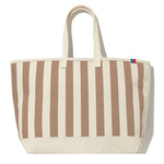 The Over the Shoulder All Over Striped Tote Canvas/Sand