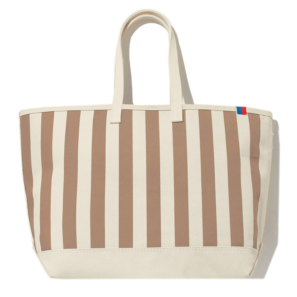 The Over the Shoulder All Over Striped Tote Canvas/Sand