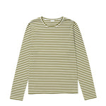 The Modern Long Olive/Cream Ministripe