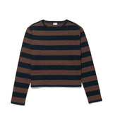 The Venice Long Sleeve Coffee/Navy