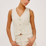 La Jolla Vest Railroad Stripe