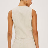 La Jolla Vest Railroad Stripe