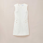 Lane Mini Dress-Optic White