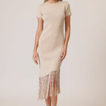 Chrysta Asymmetrical Fringe Dress