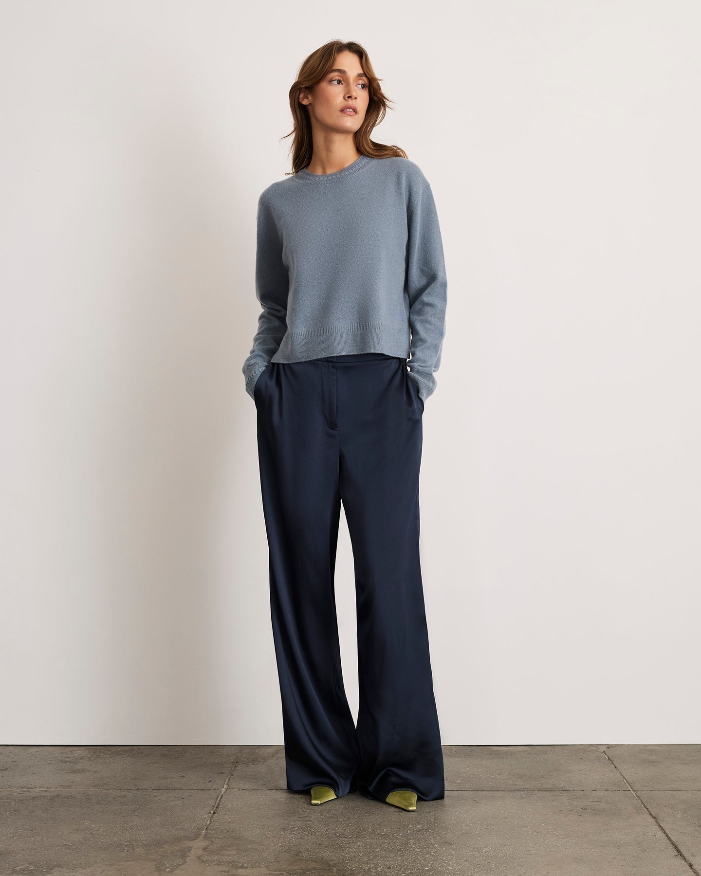 Katrina Satin Pant Anthracite