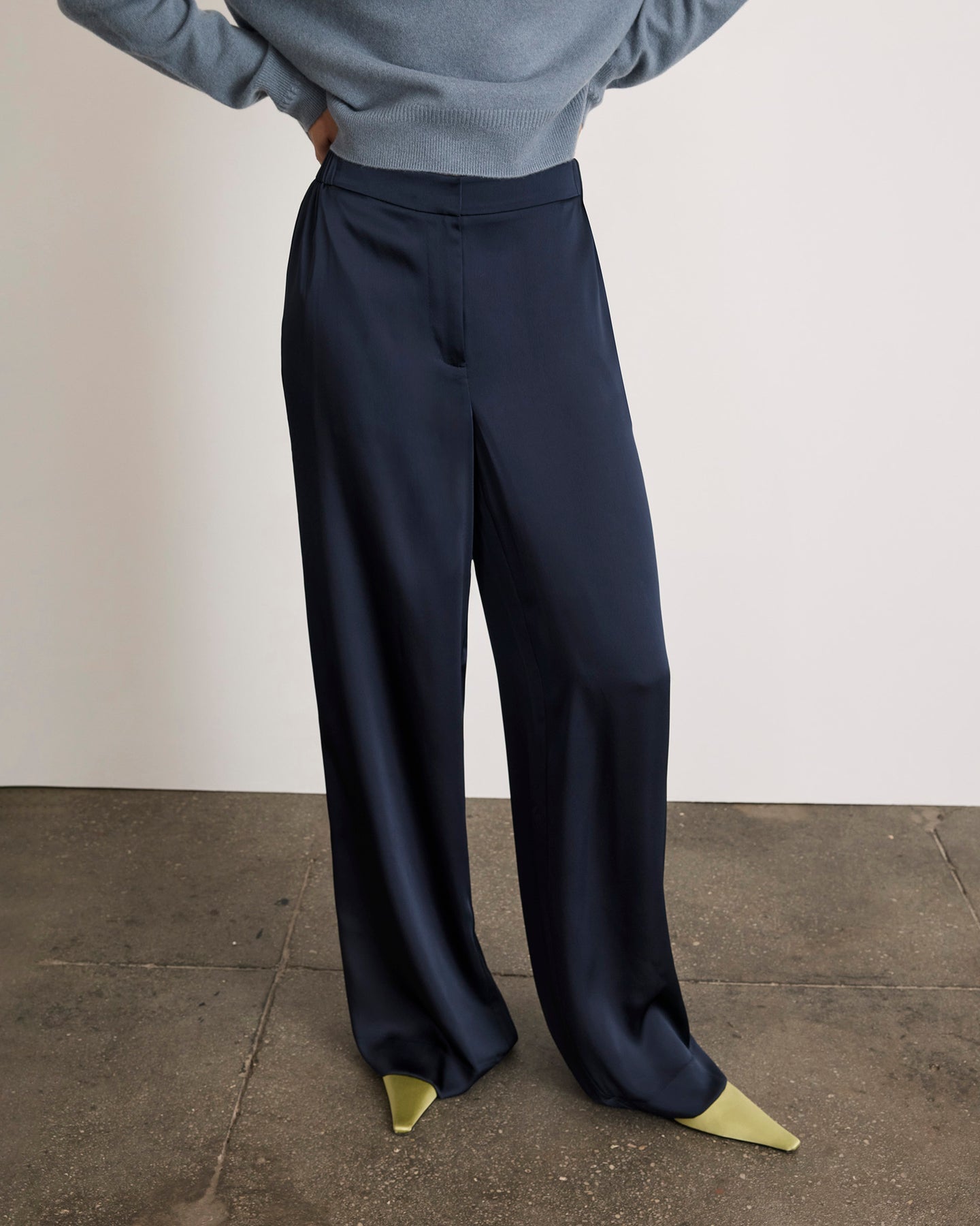 Katrina Satin Pant Anthracite