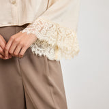 Darlin Lace Trim Blouse