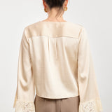 Darlin Lace Trim Blouse