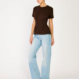 Coen Short Sleeve Top Coco Brown