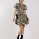 Edith Short Sleeve Dress Cottage Garden Liberty Print