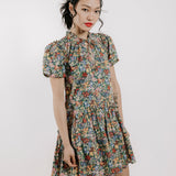 Edith Short Sleeve Dress Cottage Garden Liberty Print
