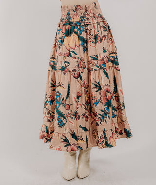 Nolan Skirt Aster Harvest Print