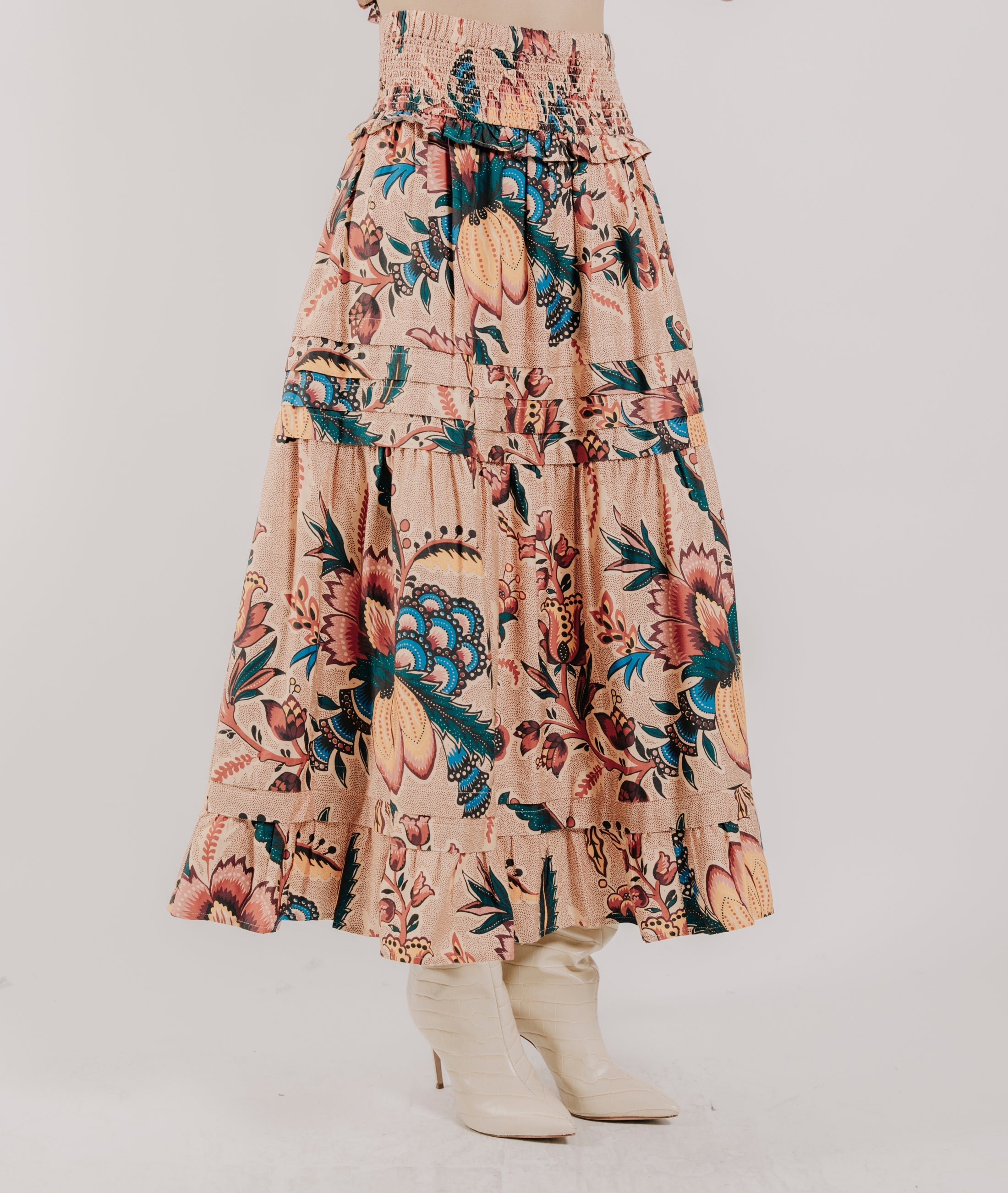 Nolan Skirt Aster Harvest Print