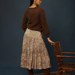 Wanda Skirt Fire Clay Print
