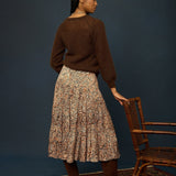 Wanda Skirt Fire Clay Print