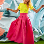 Lee Top Neon Yellow With Cream