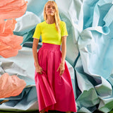 Lee Top Neon Yellow With Cream