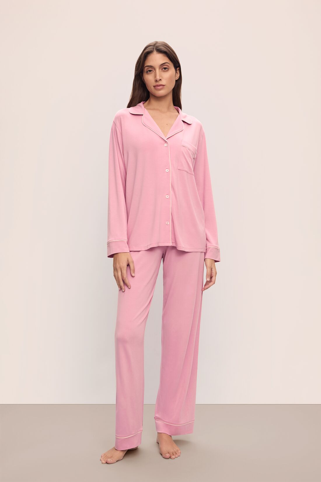 Gisele Long Pj Set Rose Quartz/Petal Pink